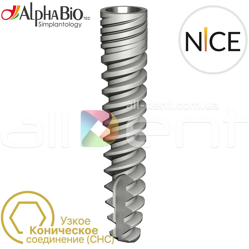AlphaBio NICE | Тонкий имплант для узких альвеолярных гребней
