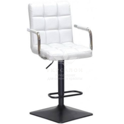 Стульчик для визажа Florida black quadro