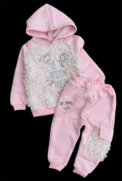 Костюм 2в1, махра, трьохнитка з начосом: худі, штани "Hippil" (80-86 см)