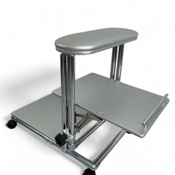 Подставка для педикюра Tertio 2 в 1 с низкой полкой на колесиках