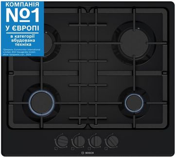 Варильна поверхня газова Bosch Serie 2 PGP6B6K90R
