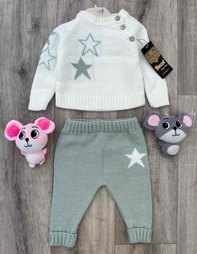 Костюм 2в1: світшот, штани "Зірка" трикотажна в'язка ТМ "Becol"