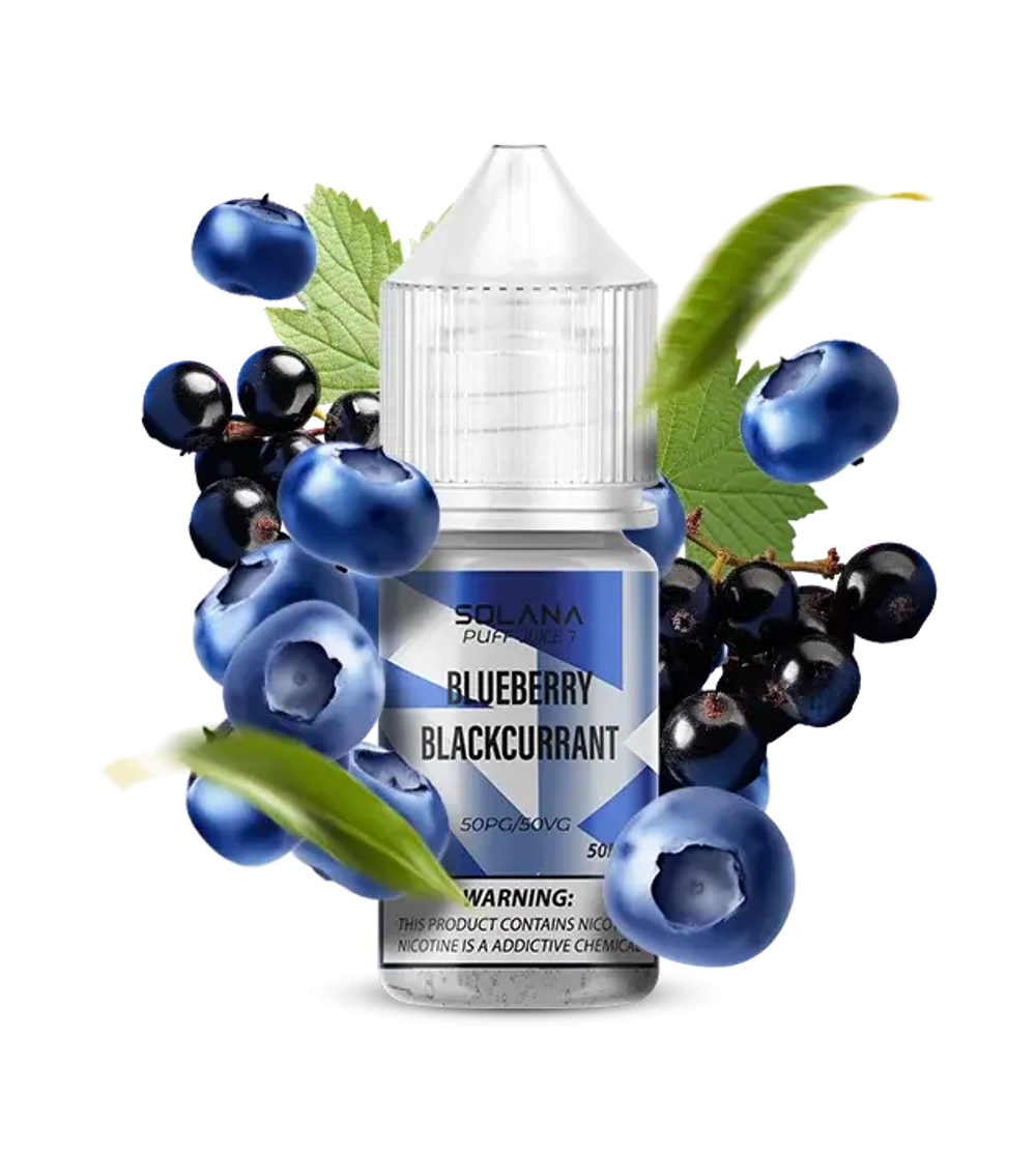 Солевая Жидкость Solana Blueberry Blackcurrant (Солана Черника Смородина) 30ml 50mg