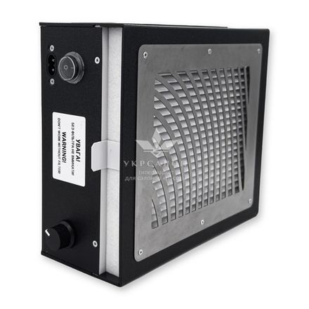 Настільна манікюрна витяжка з HEPA фільтром NT705iF TCV New, чорна