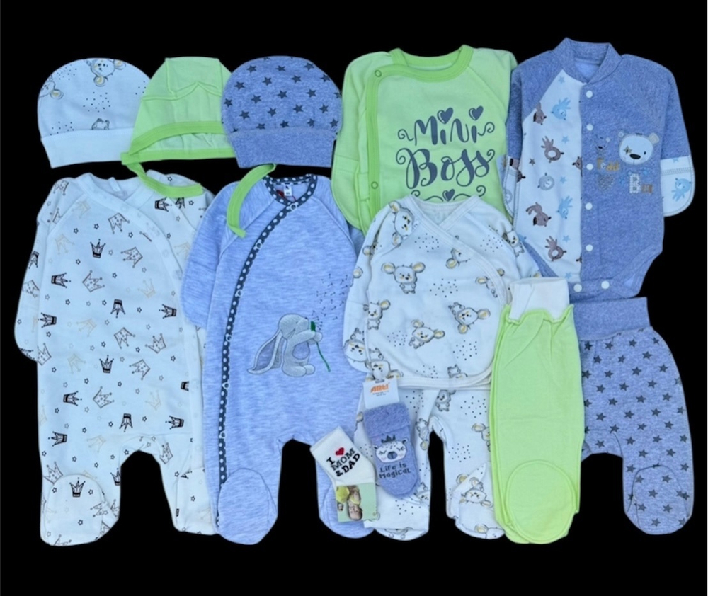 Гарний набір одягу для новонародженого малюка, якісний одяг для немовлят, осінь-зима-весна, зріст 56 см, бавовна