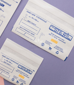 Набір білих крафт-пакетів 75*150 мм ProSteril (100 шт)