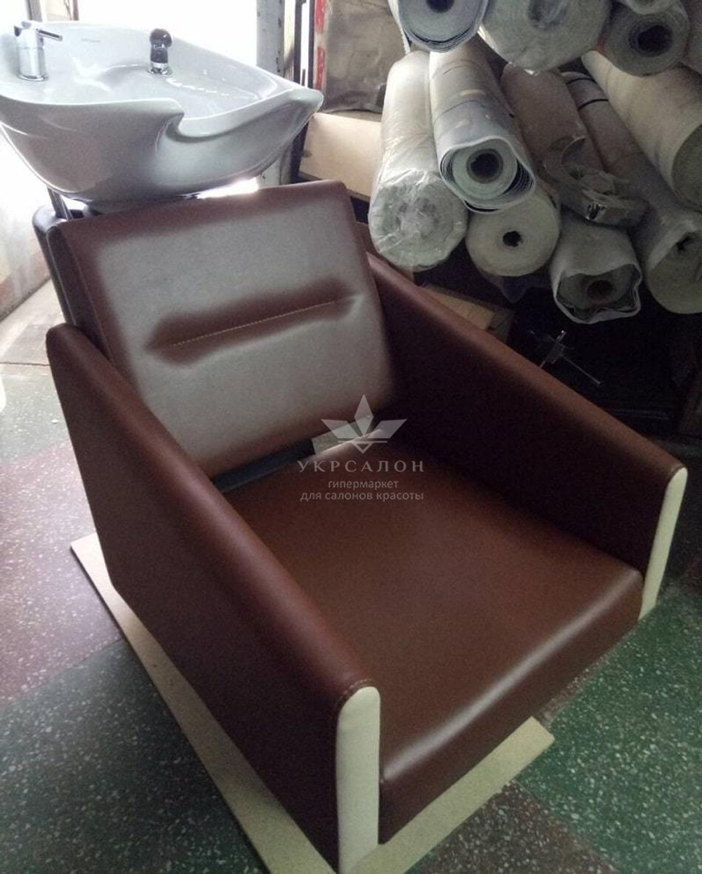 Парикмахерская мойка Prima с креслом Olivia