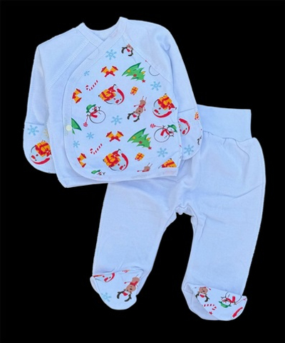 Комплект 2в1: льоля, повзунки "Принт", футер ТМ “Happy ToT” (56 см)