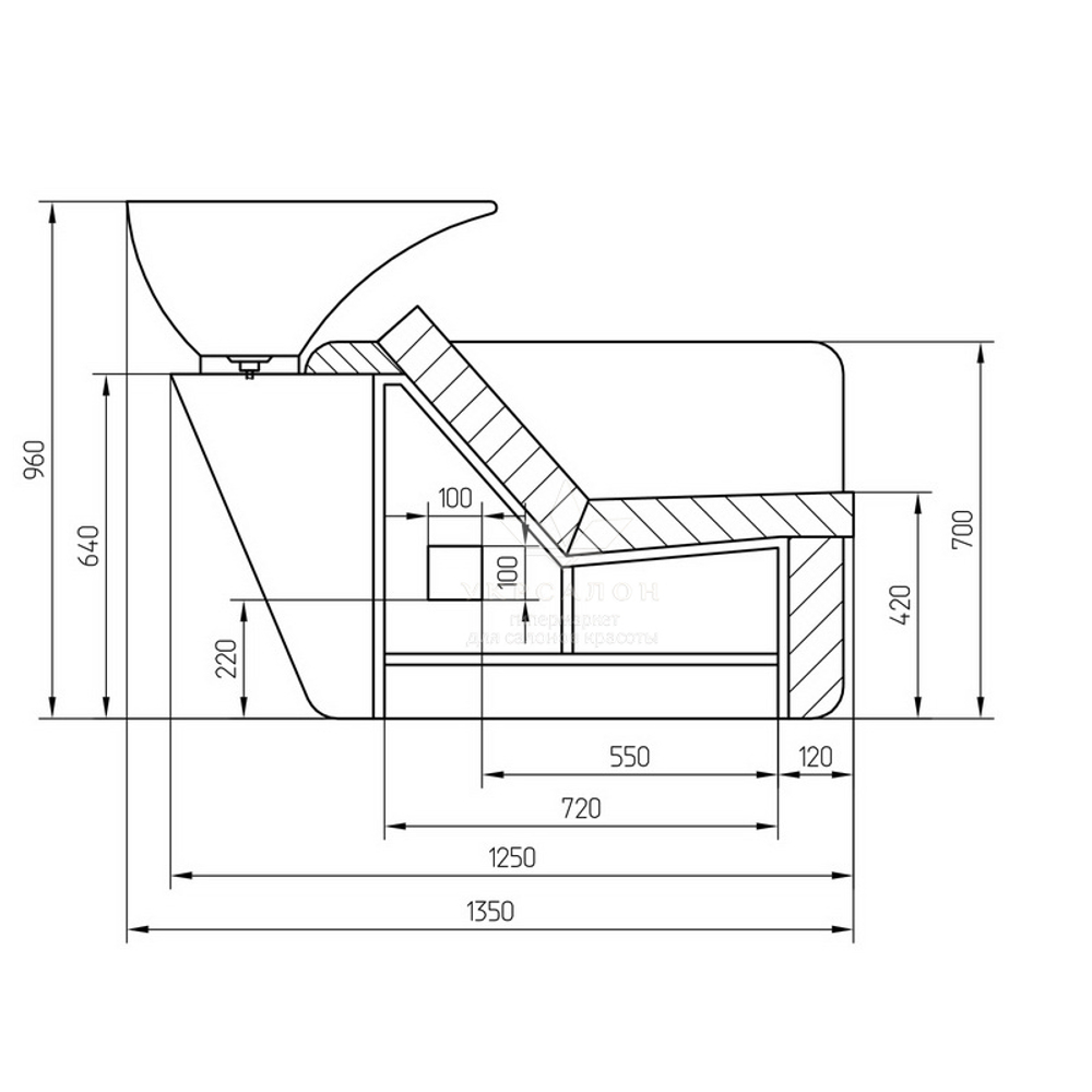 Парикмахерская мойка 1004-2