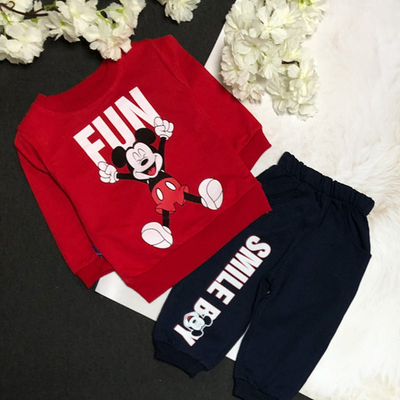 Костюм 2в1: світшот, штани "Smile boy", двунитка ТМ "YTM"