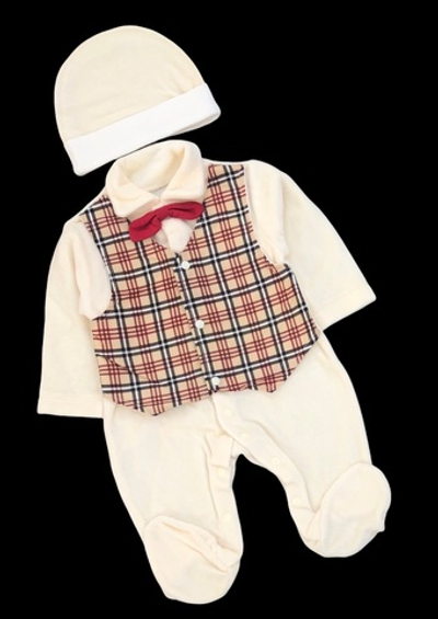 Комплект 2 в 1: Чоловічок, шапочка "Клітинка"