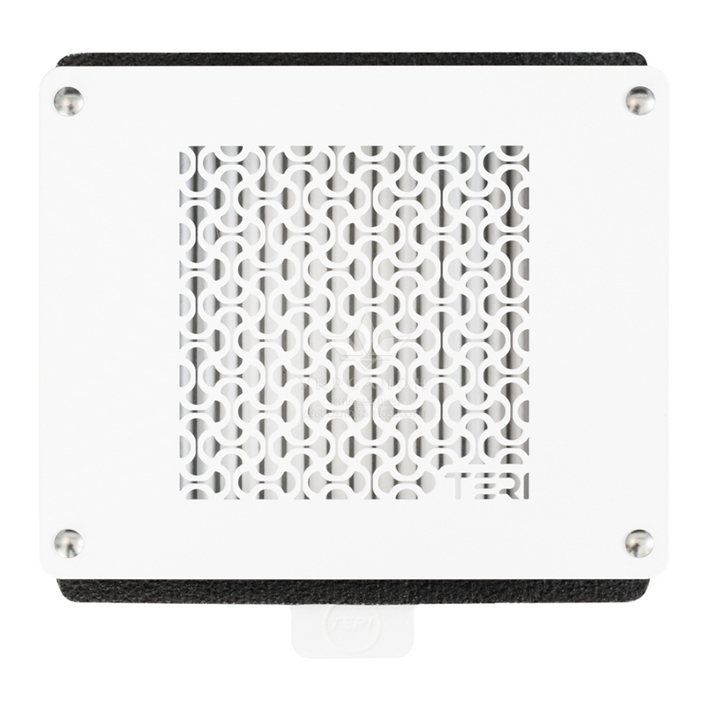 Врезная маникюрная вытяжка с HEPA фильтром Teri Turbo, цвет белый (сетка белая)