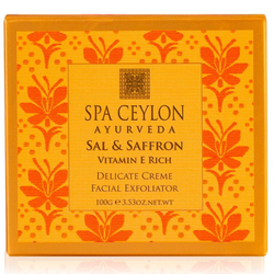 Кремовий пілінг для делікатного очищення обличчя Шореа та Шафран 100 г, SPA Ceylon