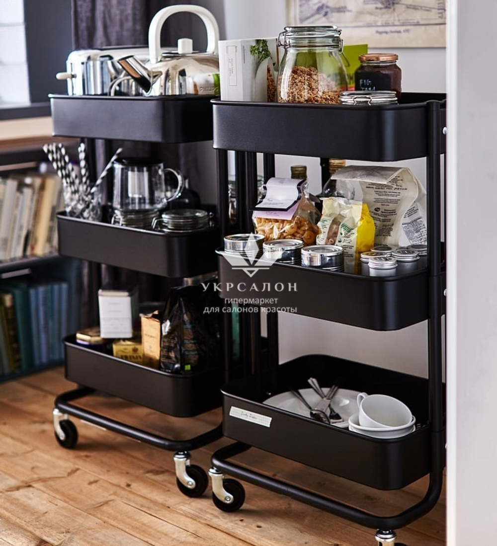 Косметологическая тележка Raskog Loft черная