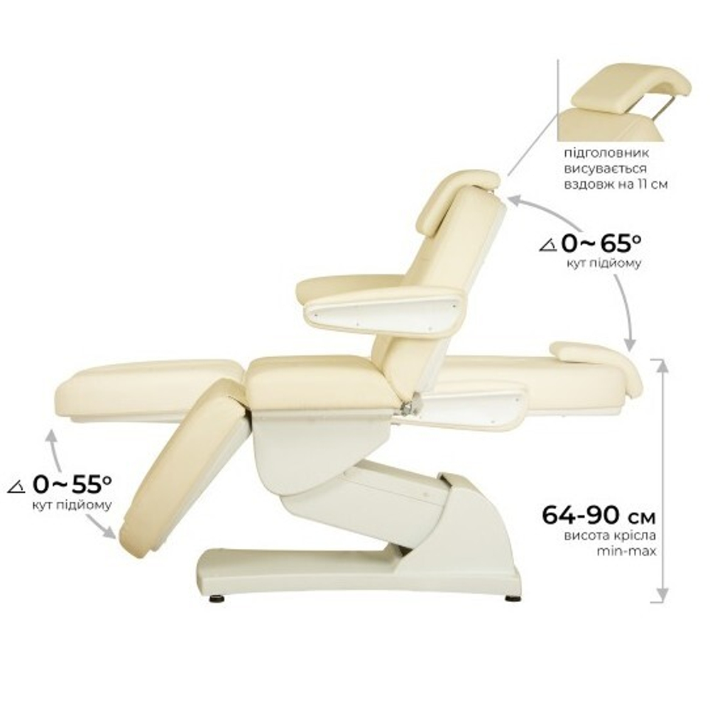 Косметологічна кушетка 228-3m (3 мотори)