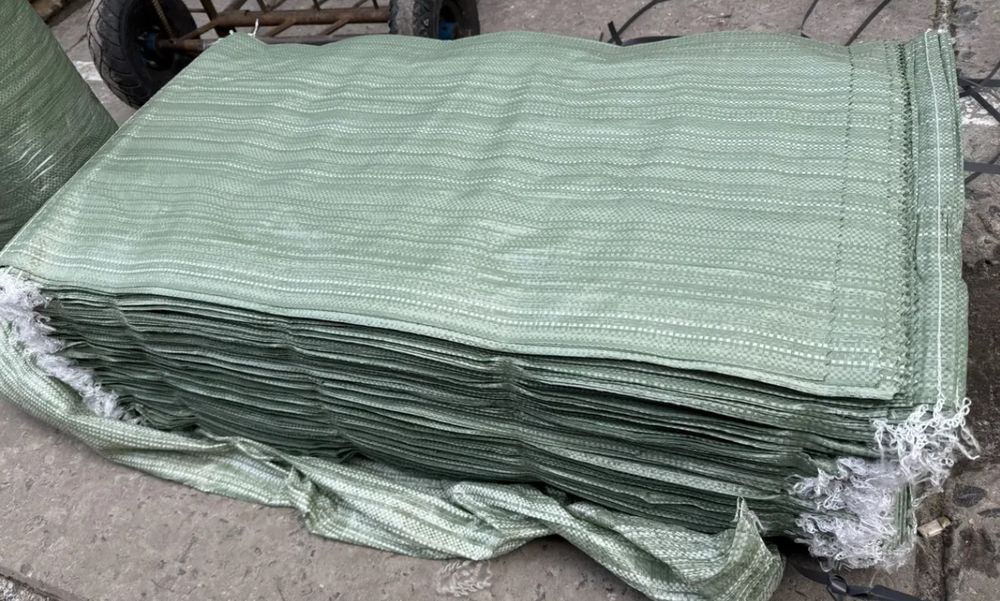 Мешок зеленый плотный 50х105см полипропиленовый