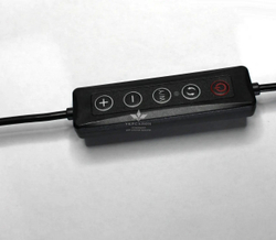 Безтіньова Led лампа для бьюті майстра універсальна AND, 40 Вт, чорна