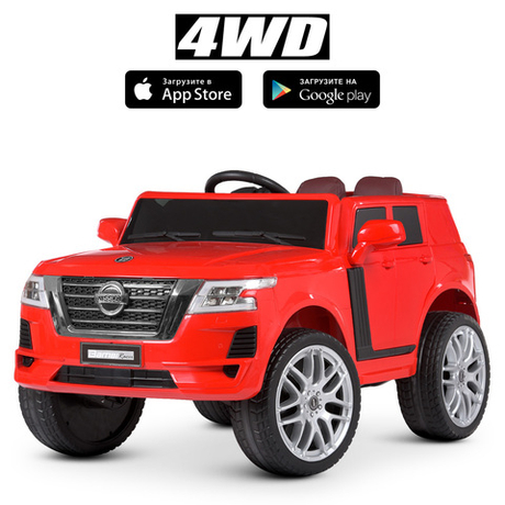 Дитячий електромобіль джип Nissan 4WD Bambi M 4837EBLR