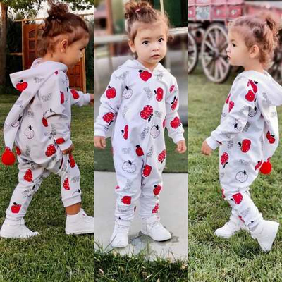 Ромпер "Яблучко", двунитка з начосом