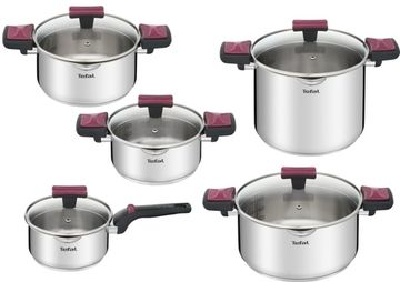 Набір посуду Tefal Cook&Clip з 10 предметів (G723SA74)