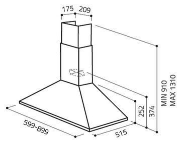 Витяжка ELICA TAMAYA RAIL ANBR/A/60