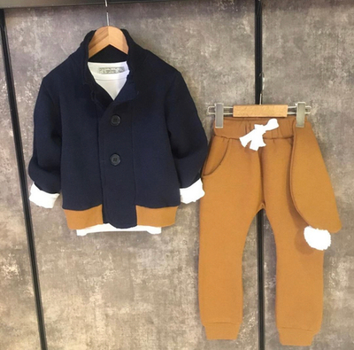 Костюм 4в1: кофта, штани, реглан, шапка, бавовна, трьохнитка, фліс ТМ "Mini Cool"