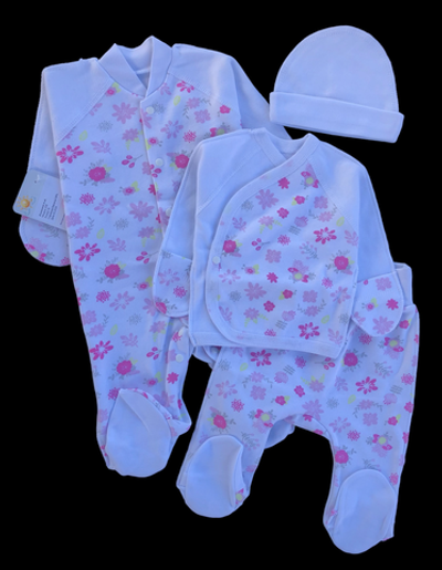 Комплект 4в1: чоловічок, сорочечка, повзунки та шапочка "Принт", інтерлок ТМ "Happy ТОТ" (56 см)