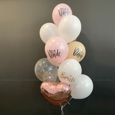 Воздушные шары на девичник в розовых тонах