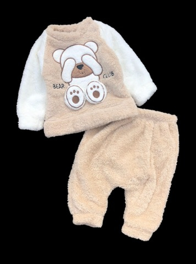 Костюм 2в1: світшот, штани "Bear club", махра ТМ "Murat Baby" (68 см)