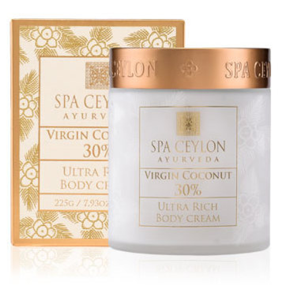 Крем ультра зволожувальний для тіла Королівський кокос 30 г, SPA Ceylon