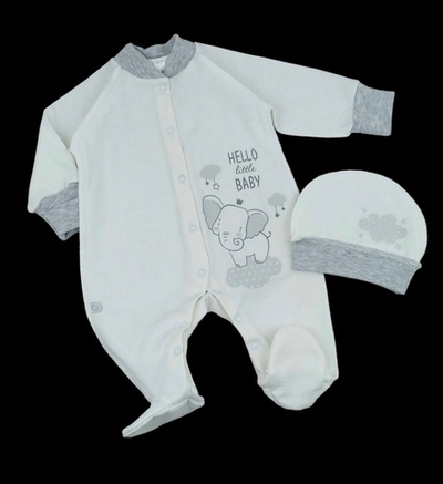 Чоловічок із шапочкою "Hello baby", футер ТМ "Mario Kids"