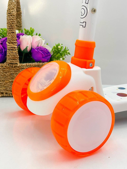 Детский самокат (Оранжево-белый)