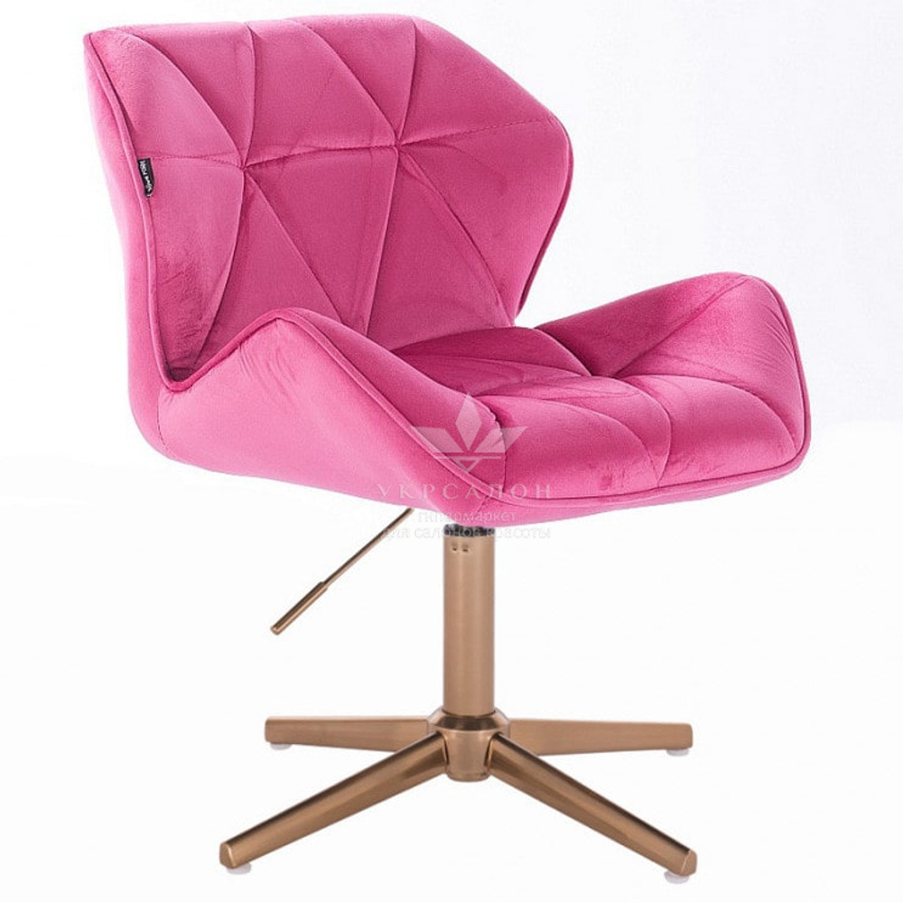 Стільчик клієнта Paris Velor gold cross