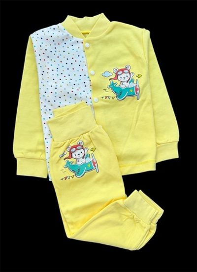 Костюм 2 в 1: кофта, штани "Принт", інтерлок ТМ "Happy ToT" (74 см)