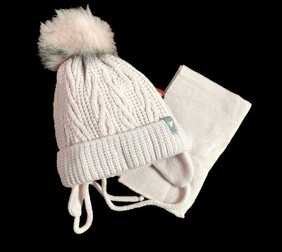 Шапочка із шарфом, акрил ТМ "Grans" (р. 42-44)