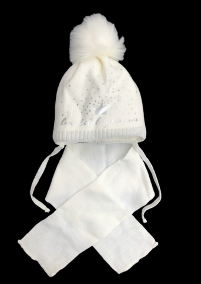 Шапочка з шарфом, акрил ТМ "Grans" (р. 42-44)