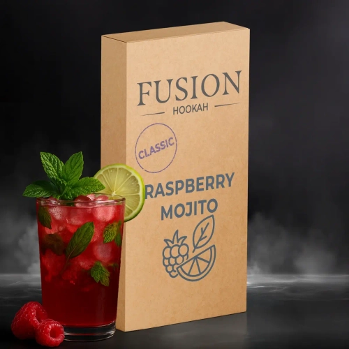 Табак для кальяна Fusion Classic Raspberry Mojito (Фьюжин Классик Розовый Мохито) 100г