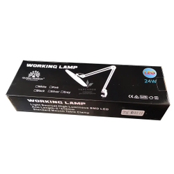 Настільна світлодіодна безтіньова лампа Global Fashion 9501, 24 Вт, біла