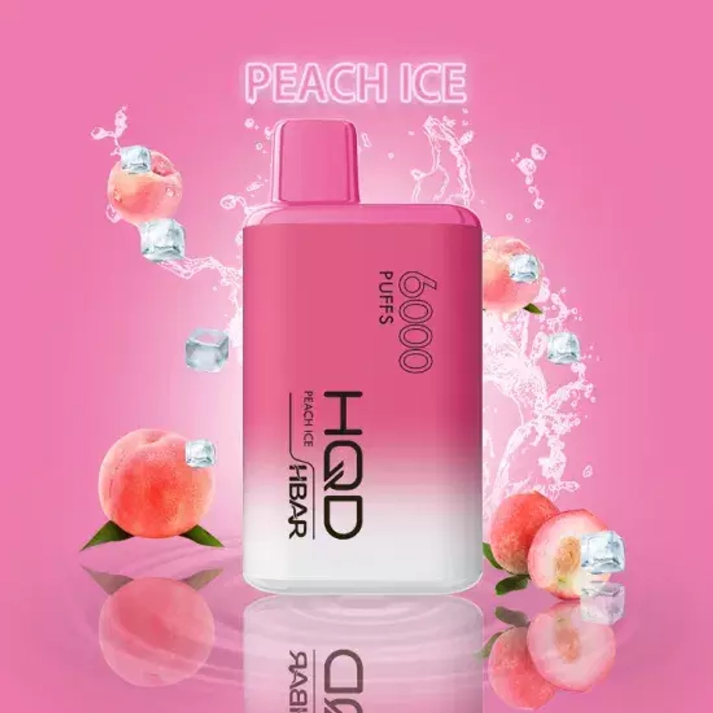 HQD HBAR 6000  Peach Ice 5% nic