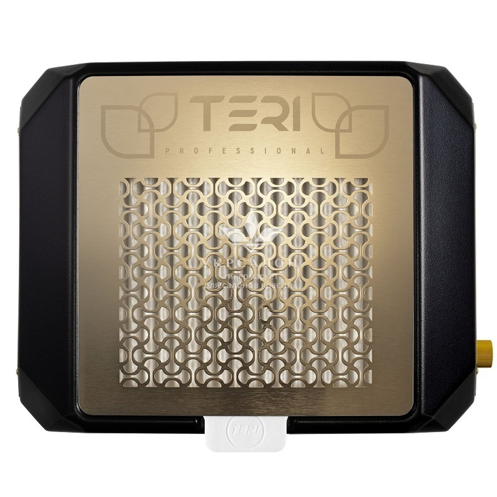 Настольная маникюрная вытяжка с HEPA фильтром Teri Diamond, цвет черный (сетка золотая)
