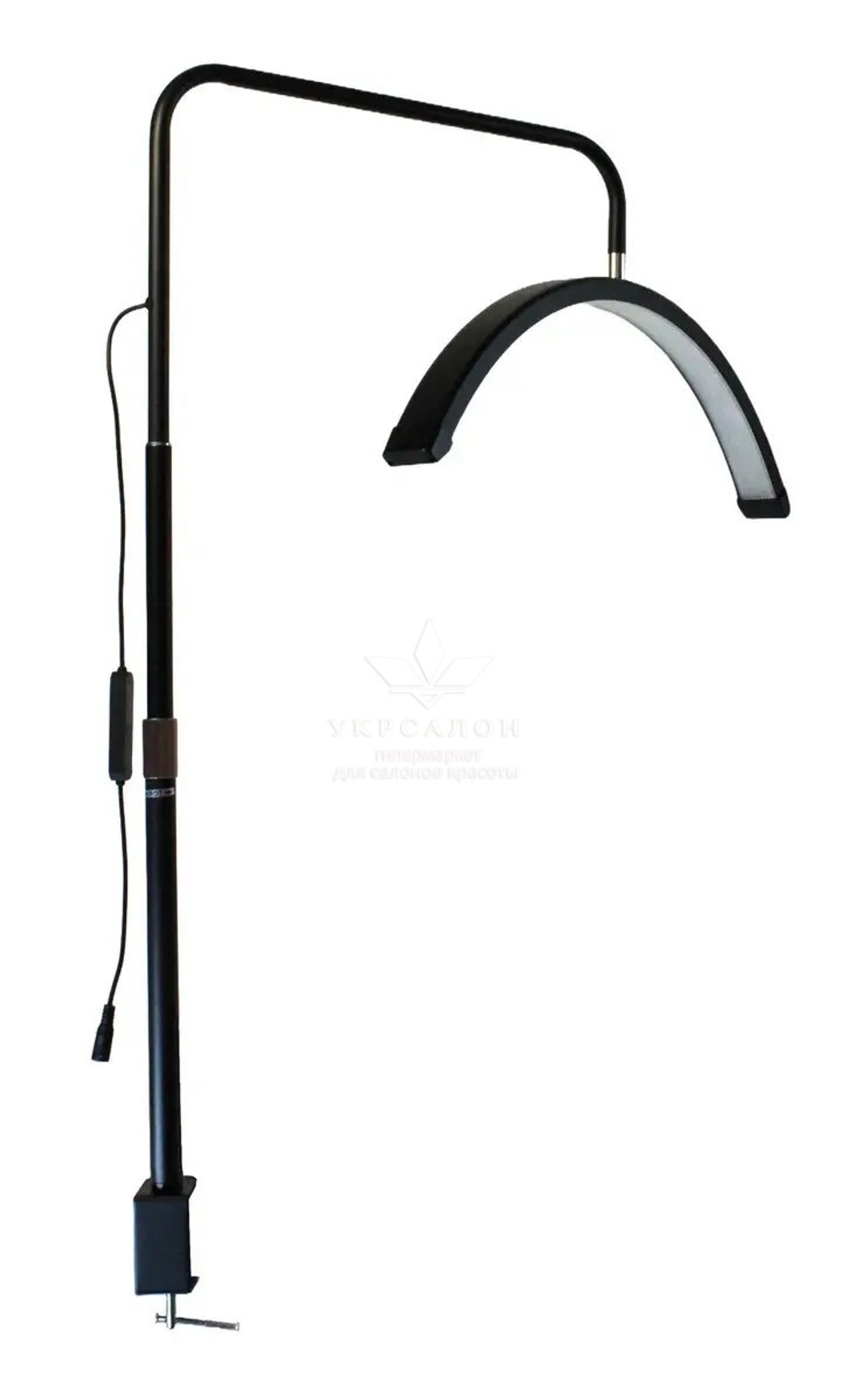 Безтіньова настільна Led лампа на струбціні Moon HD-M6X (SP-006), 50 Вт, чорна