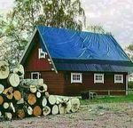 Тент 10х12 от дождя и снега, затеняющий 60г./м2. Ламинированный с кольцами.