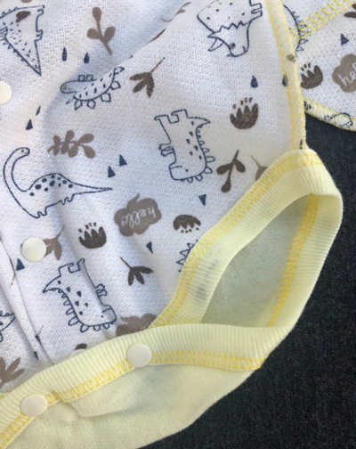 Боді з довгим рукавом "Принт", футер ТМ "Happy ToT" (62 см)