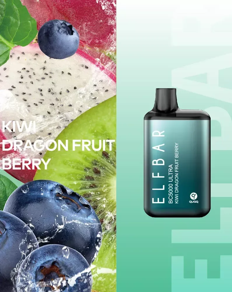 Elf Bar BC5000 Ultra - Kiwi Dragon Fruit Berry 5%