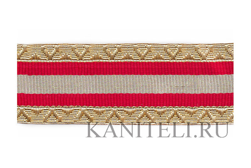 Тесьма золото с вставкой  52мм