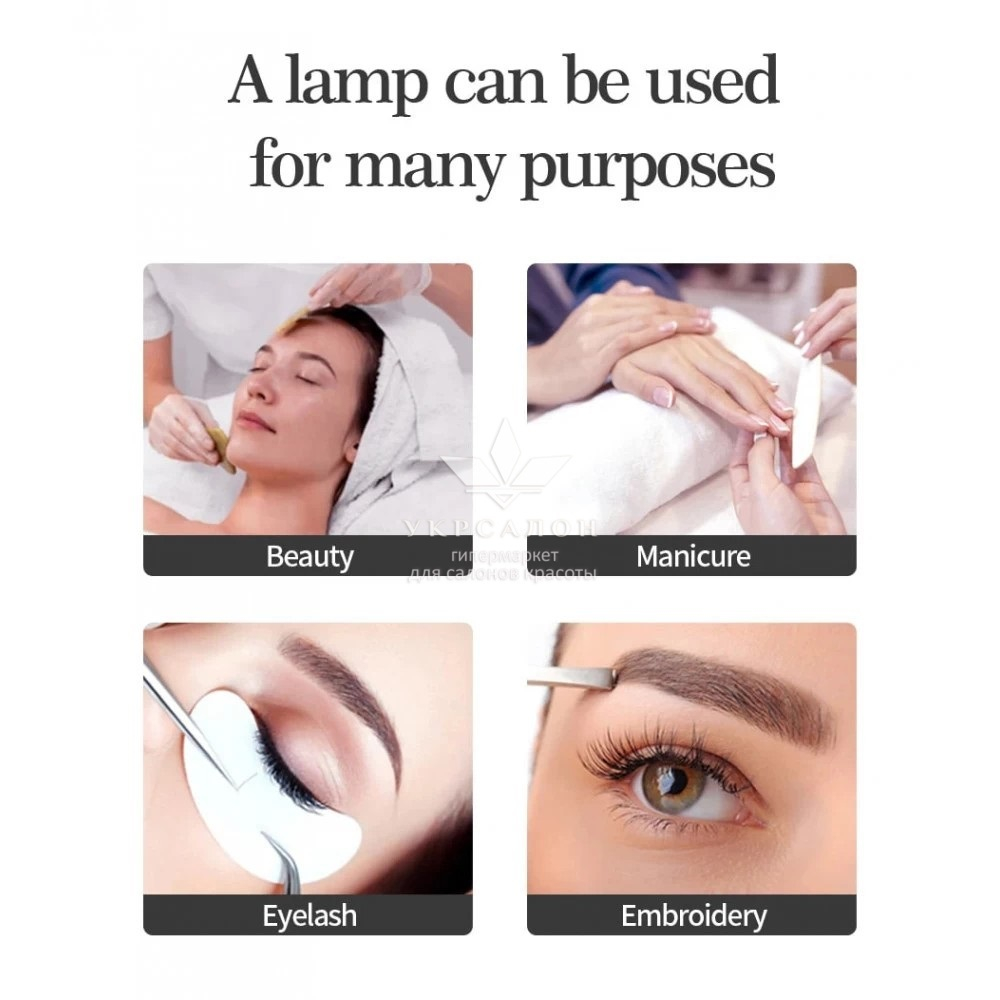 Лампа светодиодная для бьюти мастера универсальная HD-M10X 40W