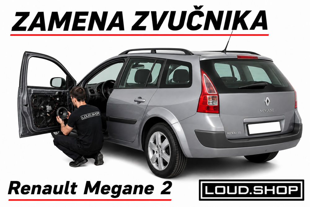 Komplet Zvučnika za Renault Megane 2 (II)