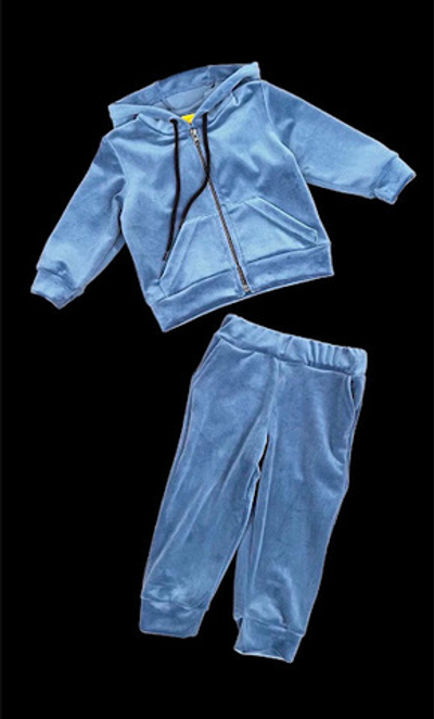 Костюм 2в1: кофта з капюшоном, штани "Оксамит", велюр ТМ "UA"