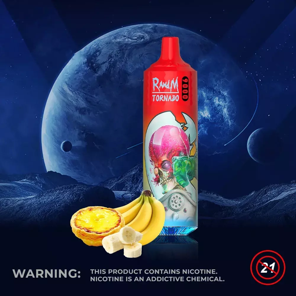 RandM Tornado 9000 Banana Custard 5% nic