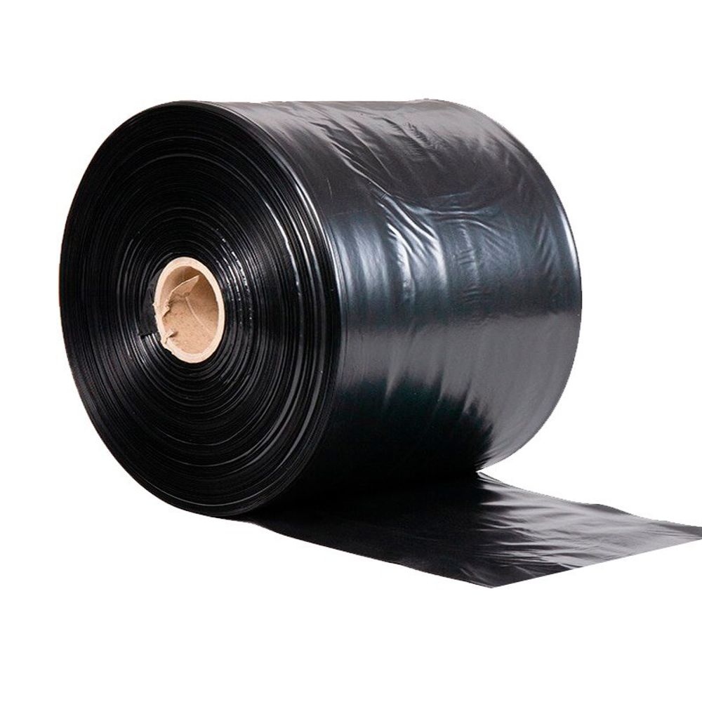 Полиэтиленовый рукав для рассады 15см х 500м  40 мкм (черный) пакеты для рассады